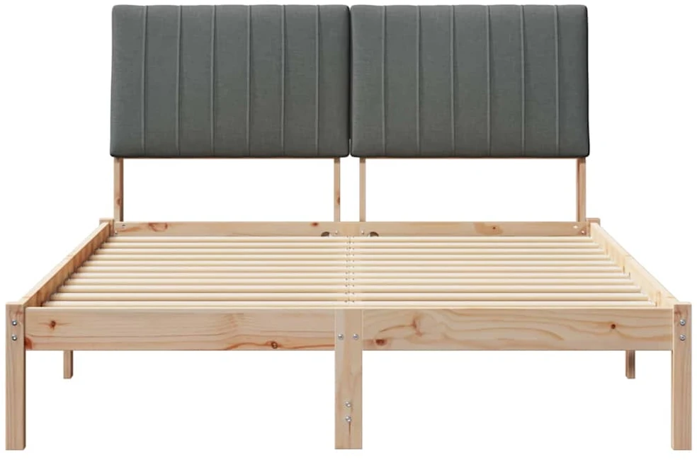 Lova Lovos rėmas Ruda 135 x 190 cm Kietos pušies mediena