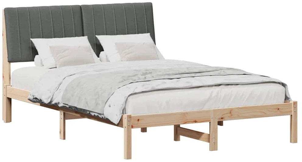 Lova Lovos rėmas Ruda 135 x 190 cm Kietos pušies mediena