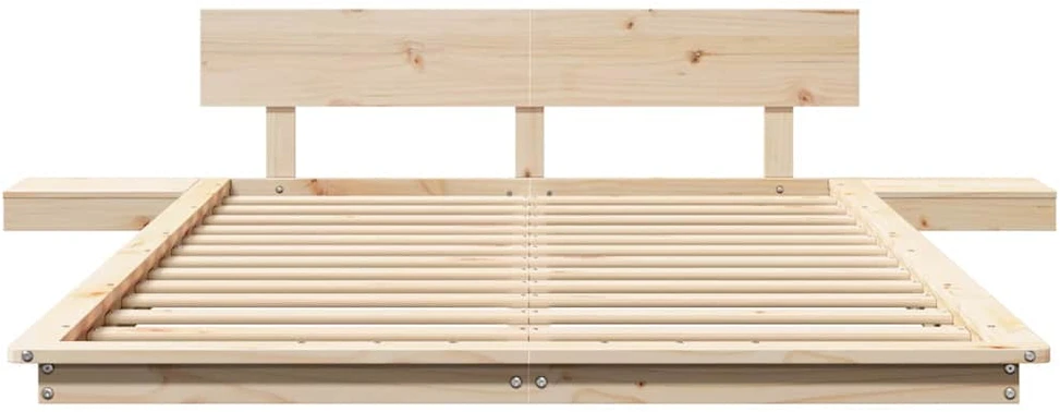 Lova Lovos rėmas Ruda 135 x 190 cm Medis