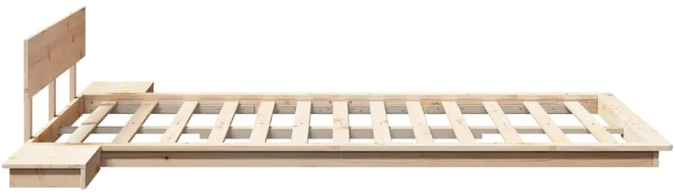 Lova Lovos rėmas Ruda 135 x 190 cm Medis