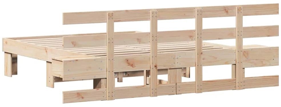 Lovos rėmas Ruda 140 x 190 cm Kietos pušies mediena