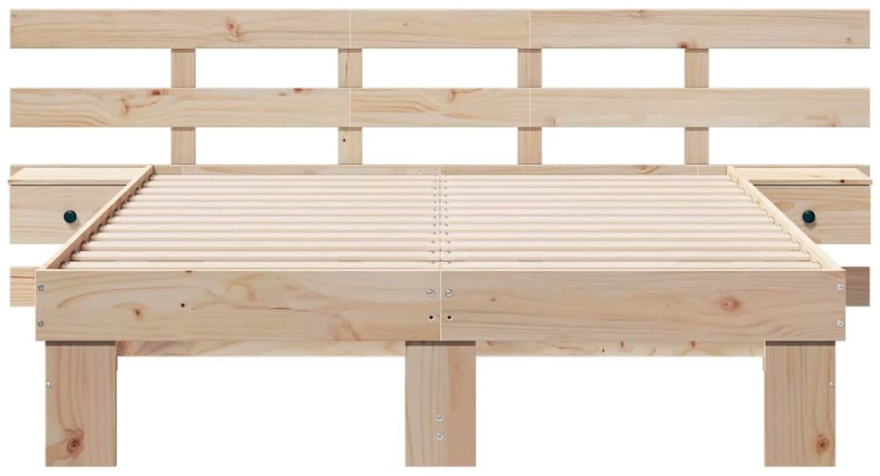 Lovos rėmas Ruda 140 x 190 cm Kietos pušies mediena