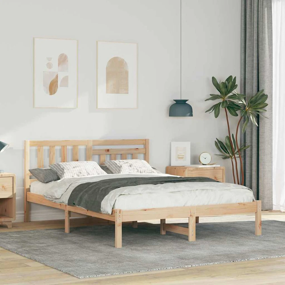 Lovos rėmas Ruda 140 x 190 cm Kietos pušies mediena