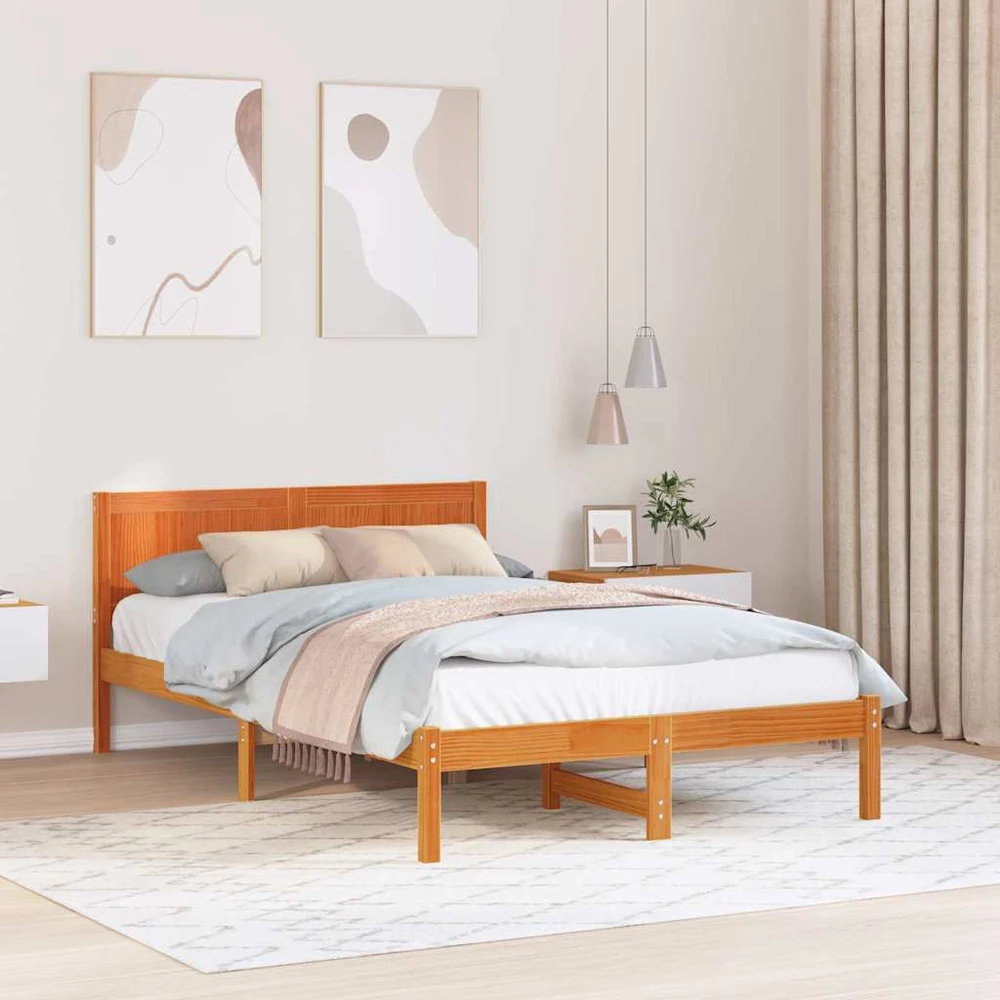 Lovos rėmas Ruda 140 x 190 cm Pušies medienos masyvas