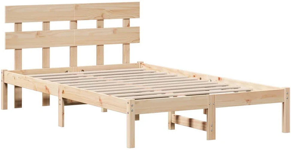 Lovos rėmas Ruda 140 x 190 cm Pušies medienos masyvas