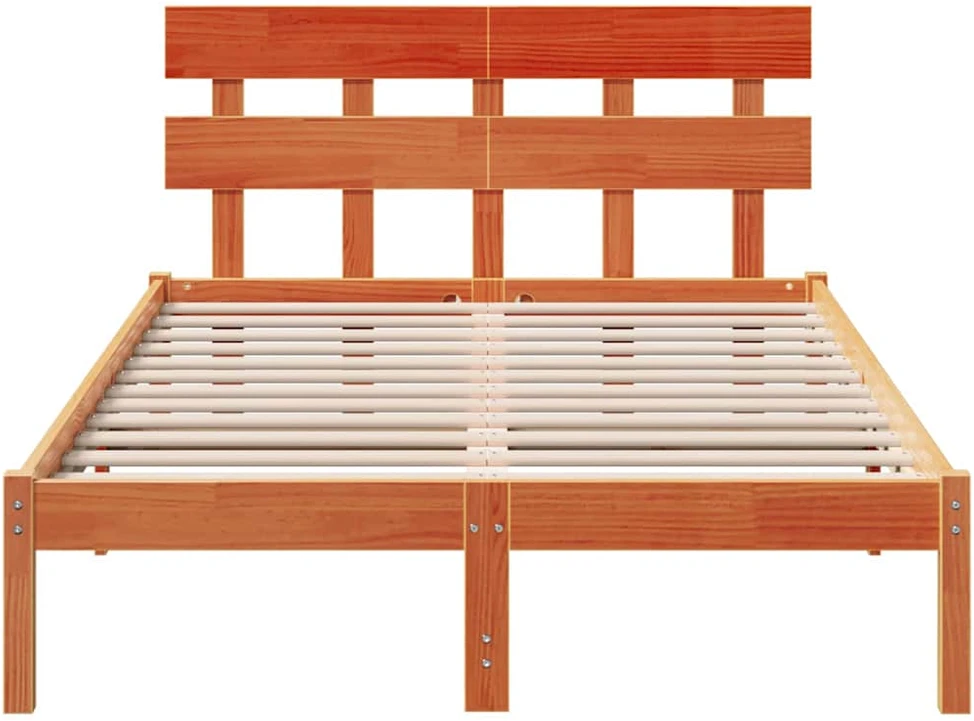Lovos rėmas Ruda 140 x 190 cm Pušies medienos masyvas