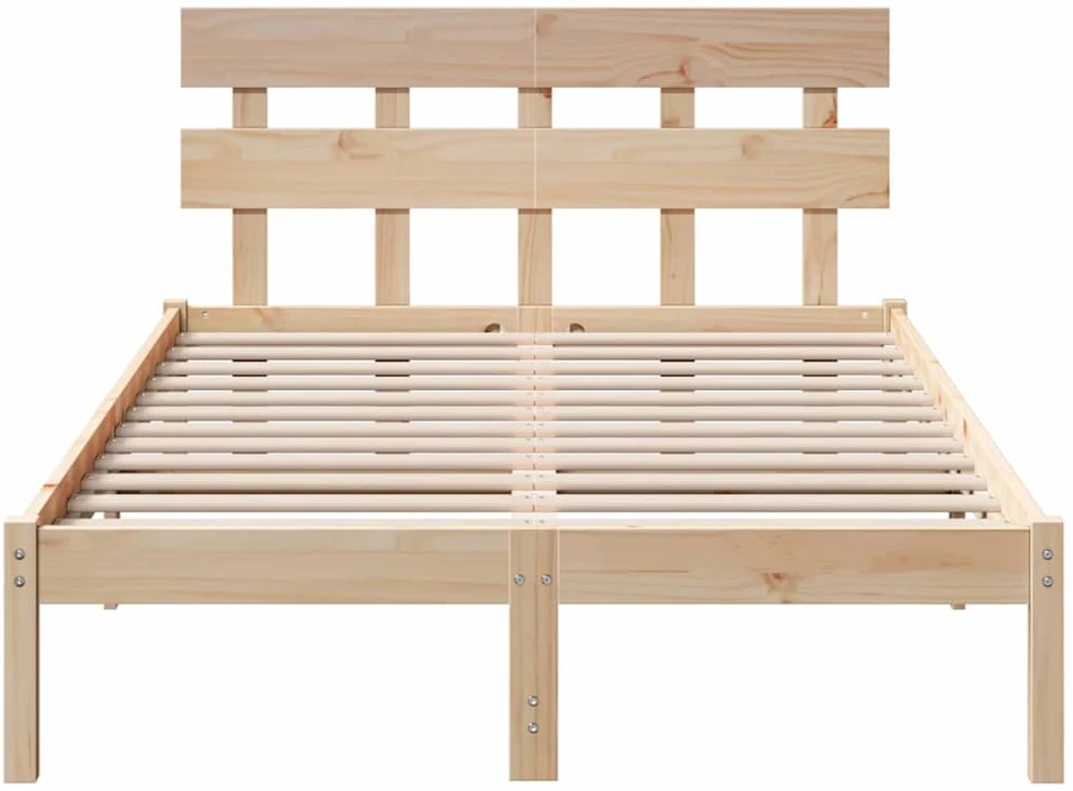 Lovos rėmas Ruda 140 x 190 cm Pušies medienos masyvas