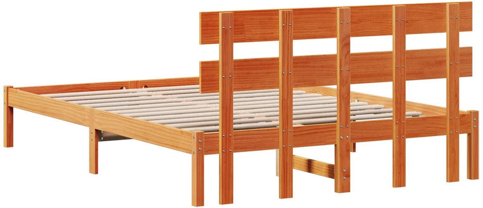Lovos rėmas Ruda 140 x 200 cm Pušies medienos masyvas