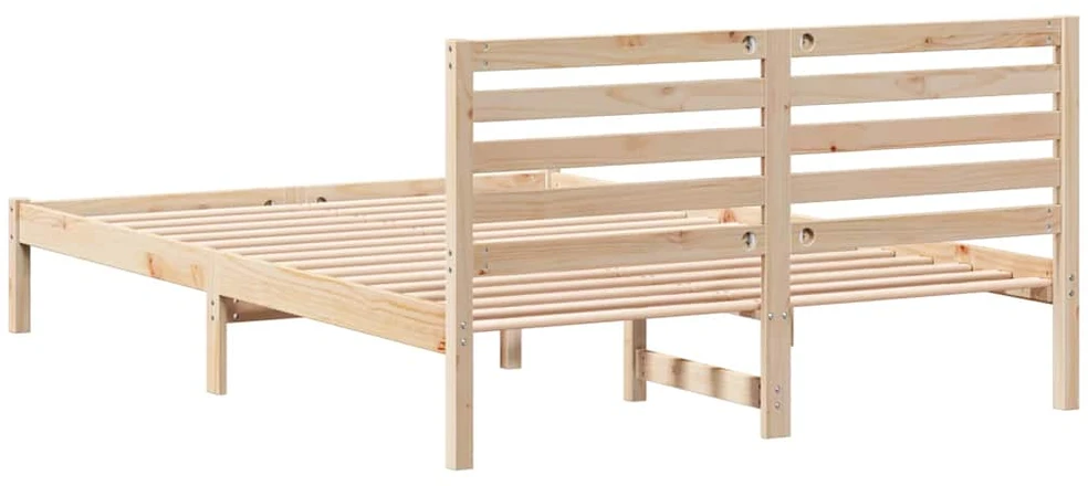 Lova Lovos rėmas Ruda 140 x 220 cm Kietos pušies mediena