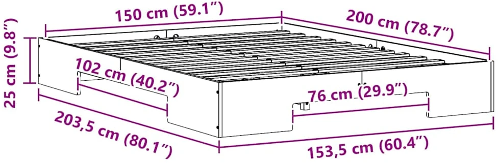 Lovos rėmas Ruda 150 x 200 cm