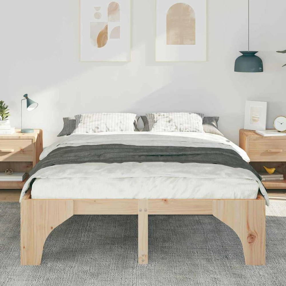 Lovos rėmas Ruda 150 x 200 cm Kietos pušies mediena
