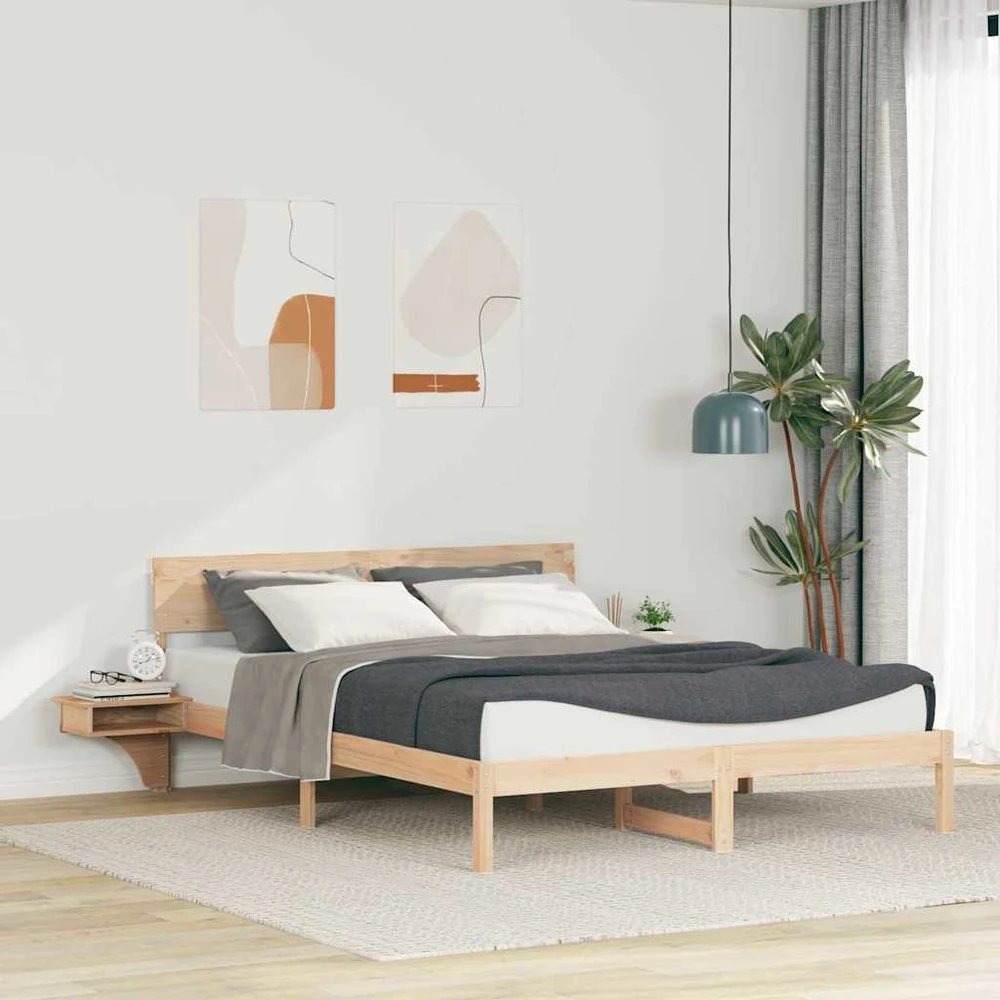 Lovos rėmas Ruda 150 x 200 cm Kietos pušies mediena