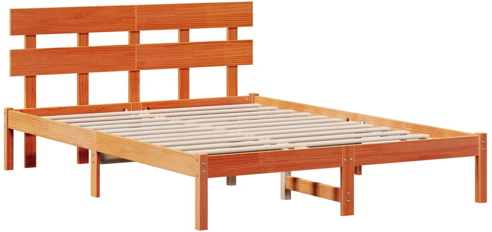 Lovos rėmas Ruda 150 x 200 cm Pušies medienos masyvas
