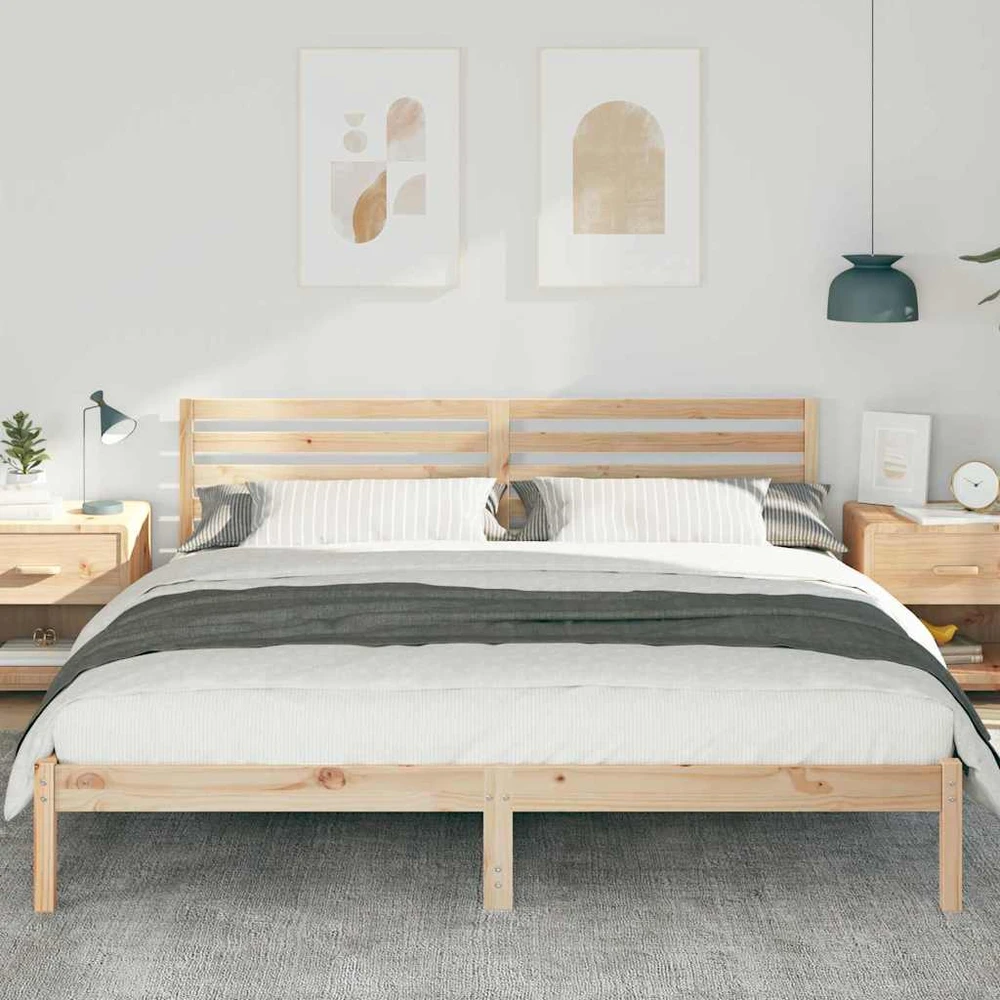 Lovos rėmas Ruda 180 x 200 cm Kietos pušies mediena