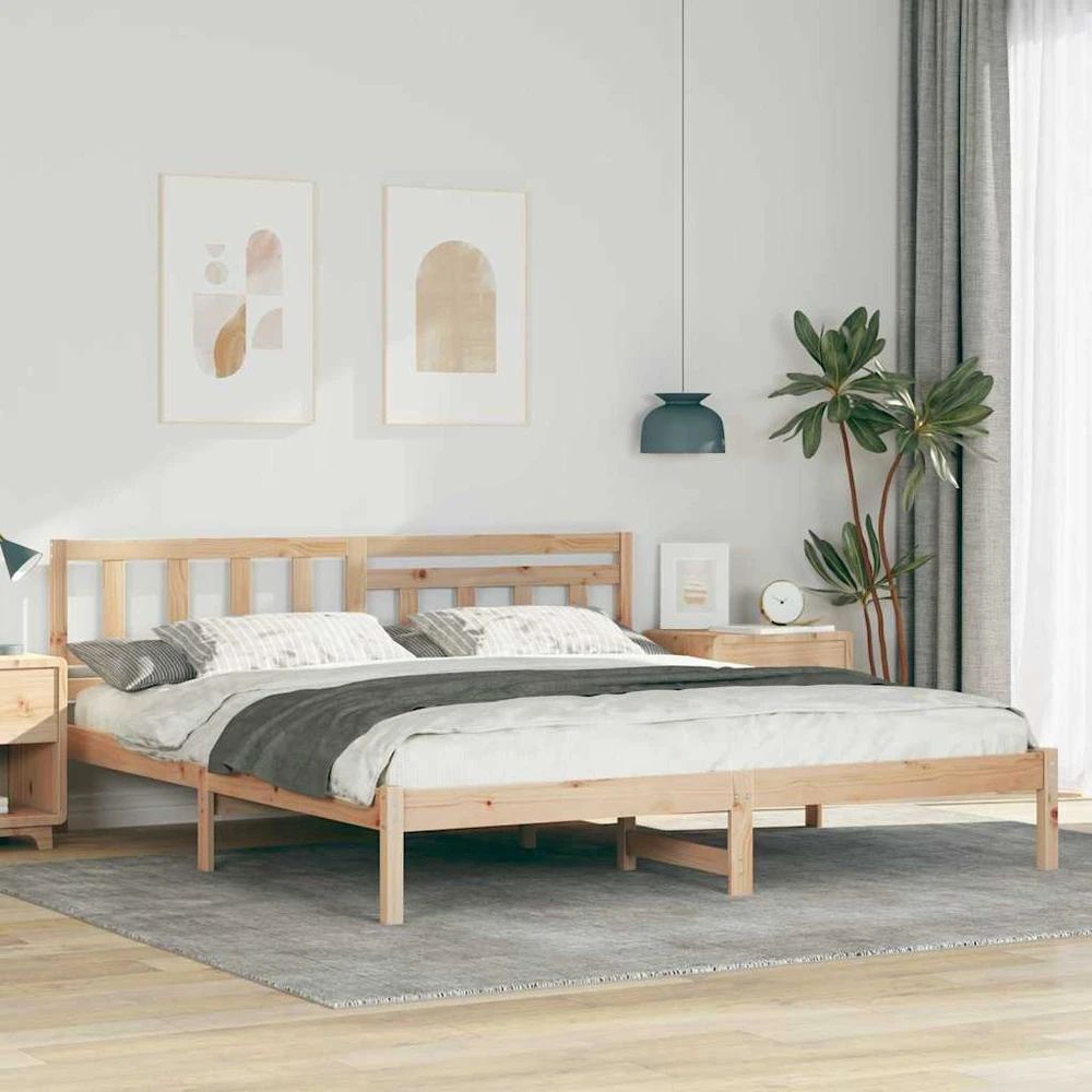 Lovos rėmas Ruda 180 x 200 cm Kietos pušies mediena