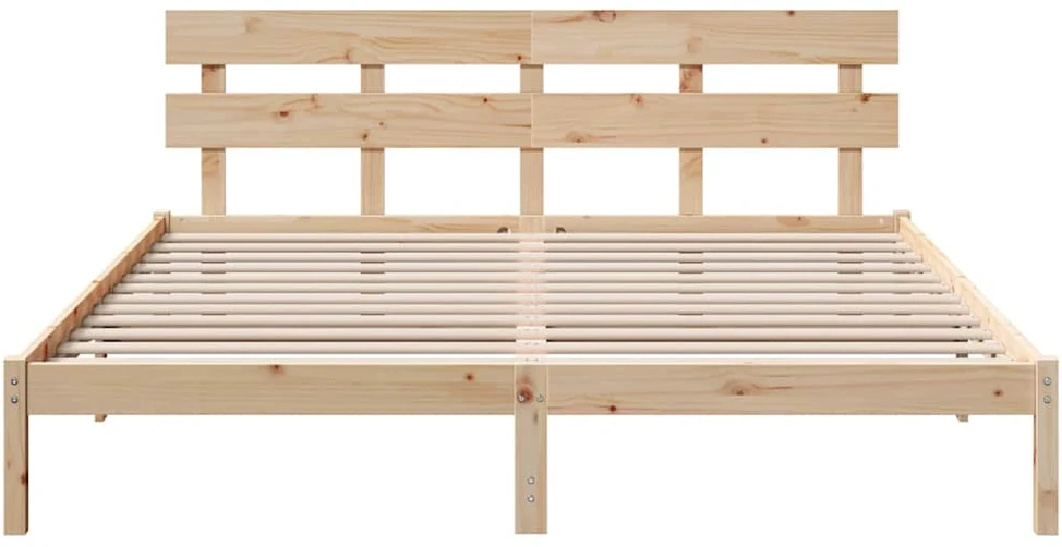 Lovos rėmas Ruda 180 x 200 cm Pušies medienos masyvas