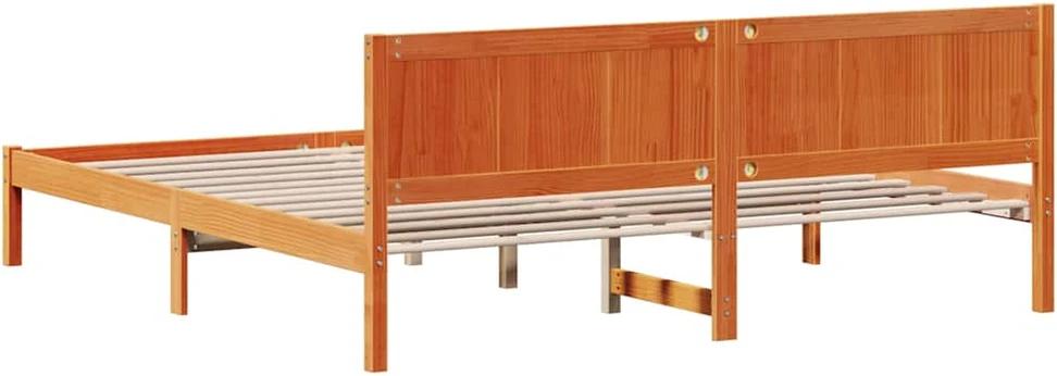 Lovos rėmas Ruda 180 x 200 cm Pušies medienos masyvas