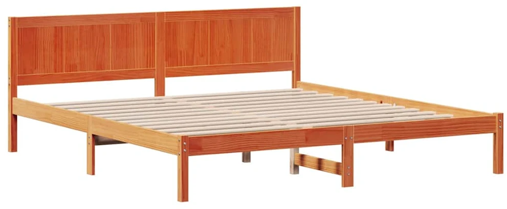 Lovos rėmas Ruda 180 x 200 cm Pušies medienos masyvas