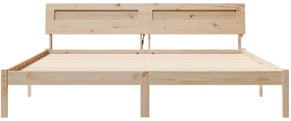 Lovos rėmas Ruda 200 x 200 cm Kietos pušies mediena