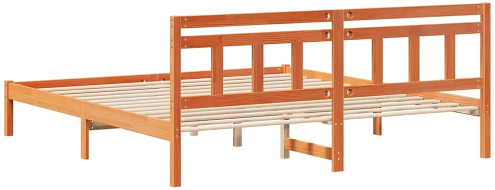 Lovos rėmas Ruda 200 x 200 cm Kietos pušies mediena