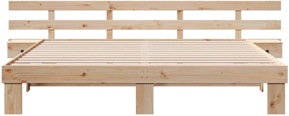 Lovos rėmas Ruda 200 x 200 cm Kietos pušies mediena