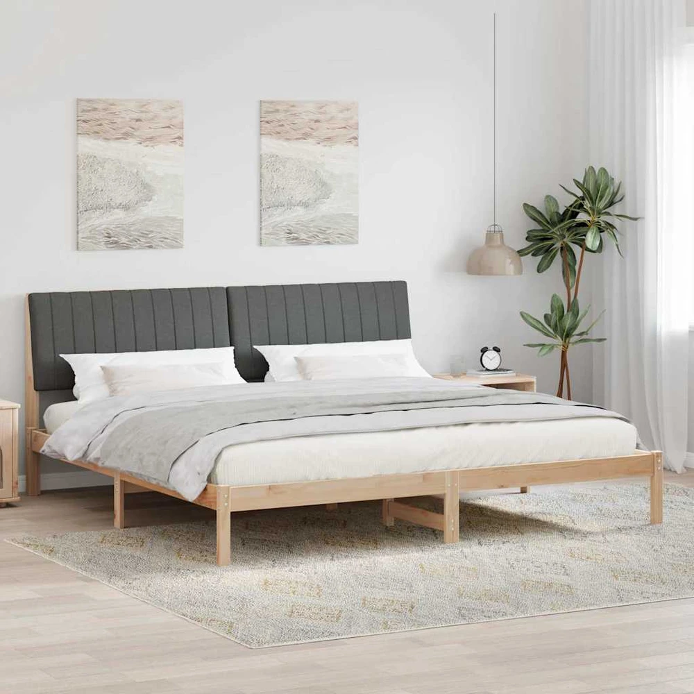 Lovos rėmas Ruda 200 x 200 cm Kietos pušies mediena