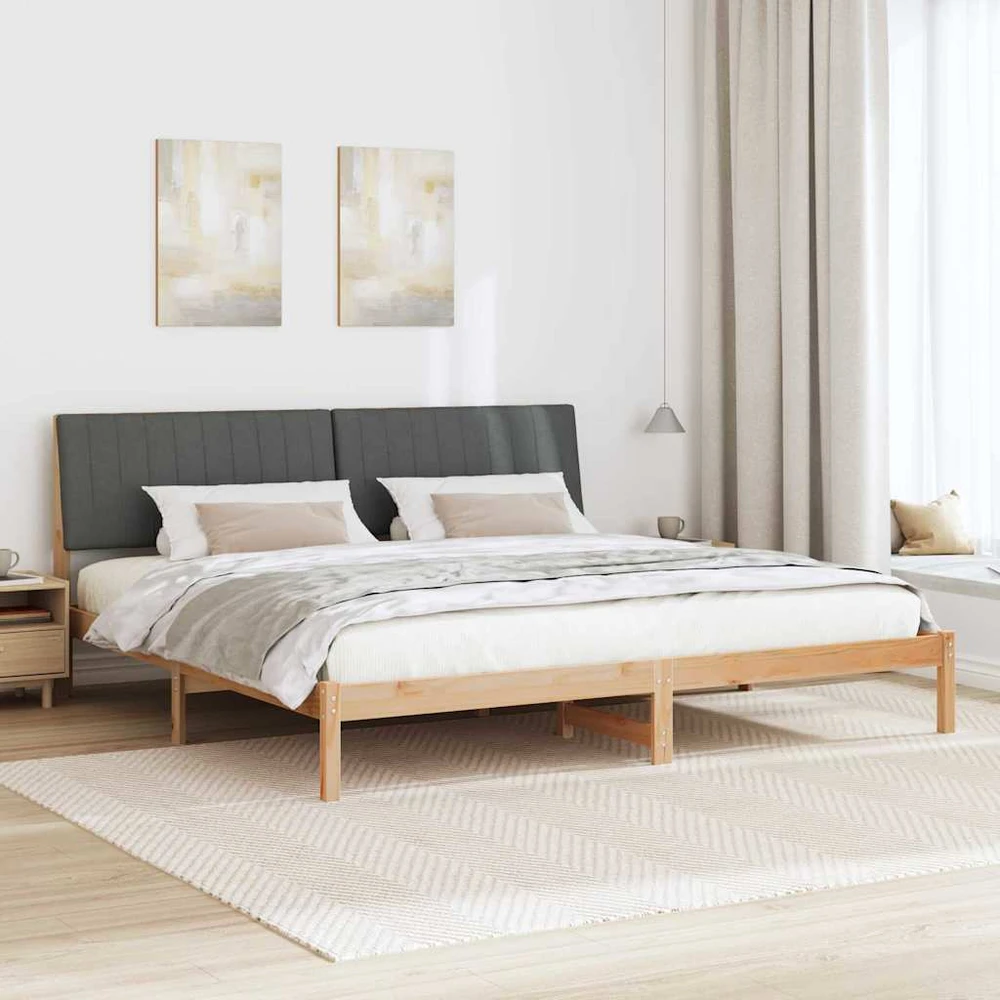 Lovos rėmas Ruda 200 x 200 cm Kietos pušies mediena
