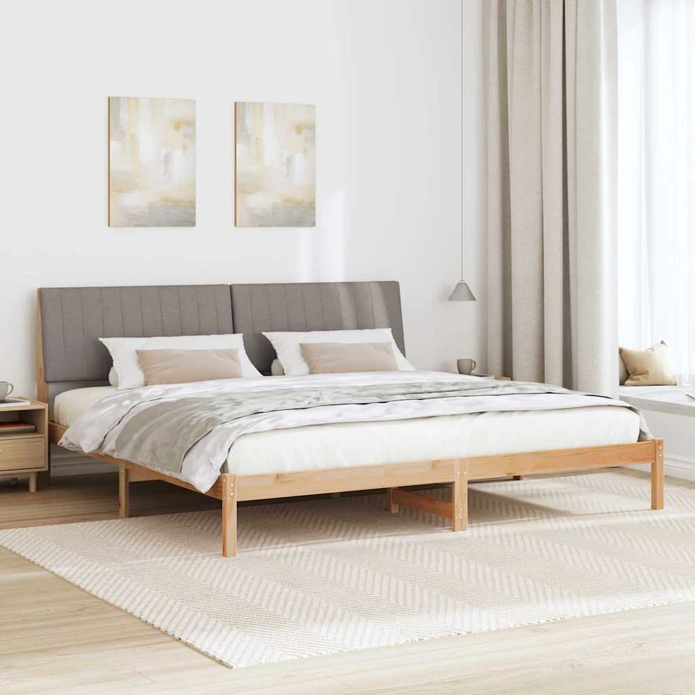 Lovos rėmas Ruda 200 x 200 cm Kietos pušies mediena
