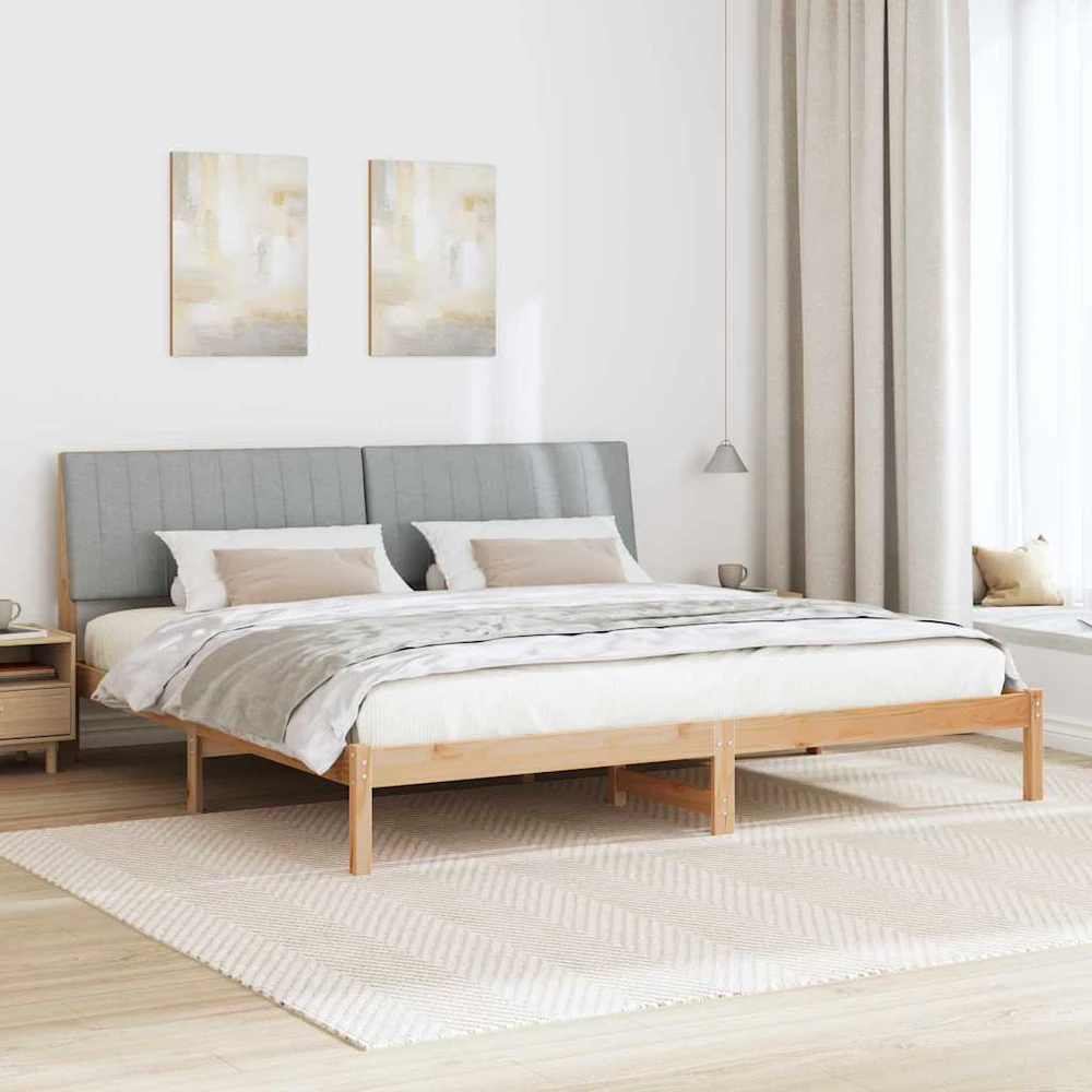 Lovos rėmas Ruda 200 x 200 cm Kietos pušies mediena
