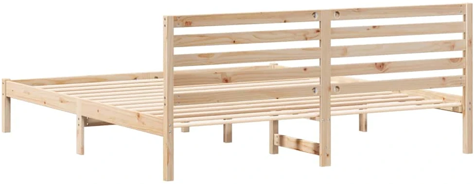 Lovos rėmas Ruda 200 x 200 cm Kietos pušies mediena