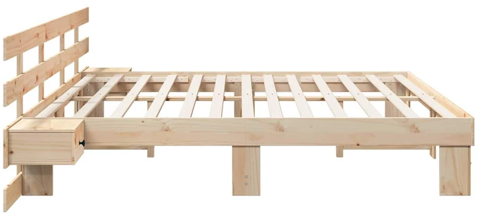 Lovos rėmas Ruda 200 x 200 cm Kietos pušies mediena