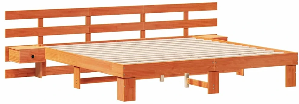 Lovos rėmas Ruda 200 x 200 cm Kietos pušies mediena