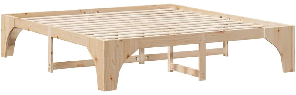 Lovos rėmas Ruda 200 x 200 cm Kietos pušies mediena