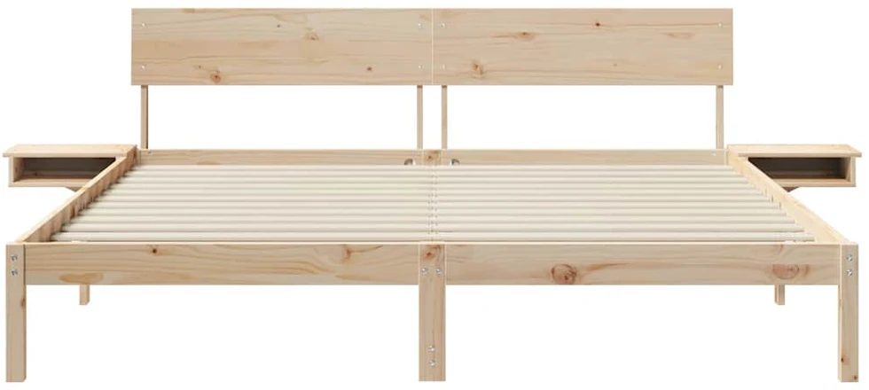 Lovos rėmas Ruda 200 x 200 cm Kietos pušies mediena