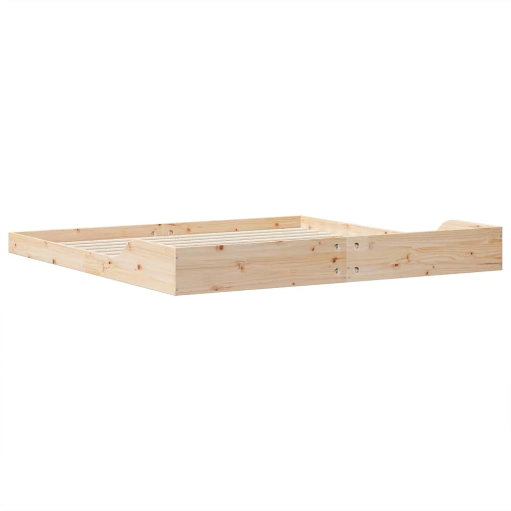 Lova Lovos rėmas Ruda 200 x 220 cm Kietos pušies mediena