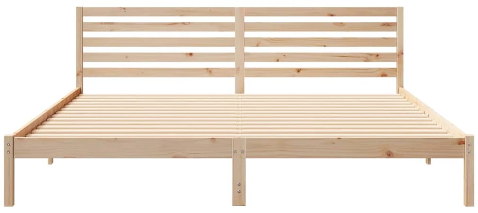 Lova Lovos rėmas Ruda 200 x 220 cm Kietos pušies mediena