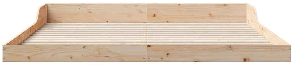 Lova Lovos rėmas Ruda 200 x 220 cm Kietos pušies mediena