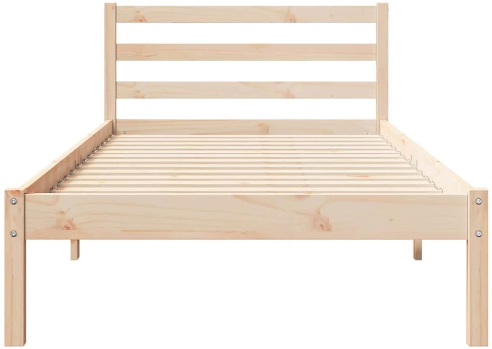 Lova Lovos rėmas Ruda 215,5 x 95,5 x 69,5 cm Kietas pušies medis