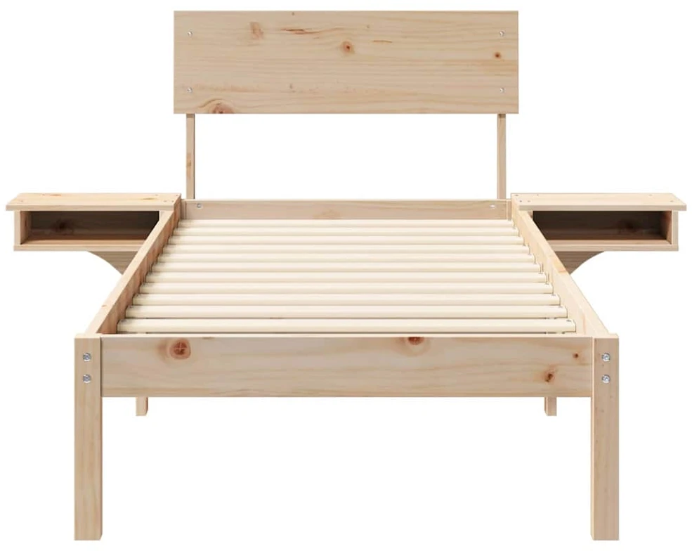 Lova Lovos rėmas Ruda 75 x 190 cm Kietos pušies mediena