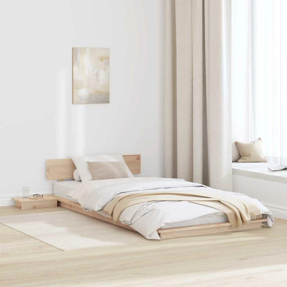 Lova Lovos rėmas Ruda 75 x 190 cm Medis