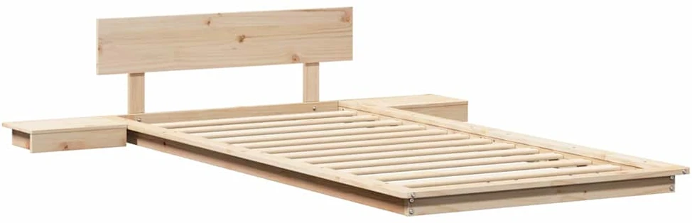 Lova Lovos rėmas Ruda 75 x 190 cm Medis