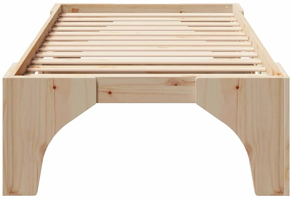 Lova Lovos rėmas Ruda 80 x 200 cm Kietos pušies mediena