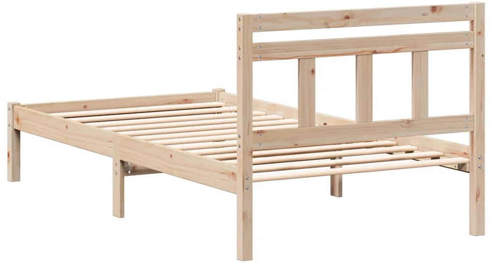 Lova Lovos rėmas Ruda 80 x 200 cm Kietos pušies mediena