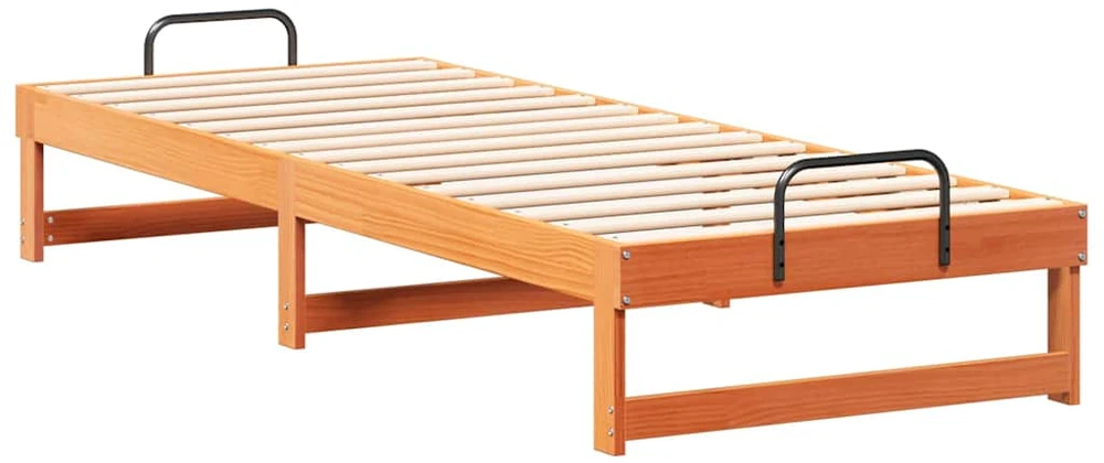 Lova Lovos rėmas Ruda 80 x 200 cm Kietos pušies mediena