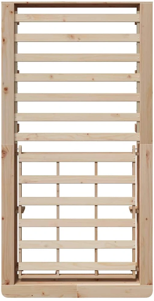 Lova Lovos rėmas Ruda 80 x 200 cm Kietos pušies mediena