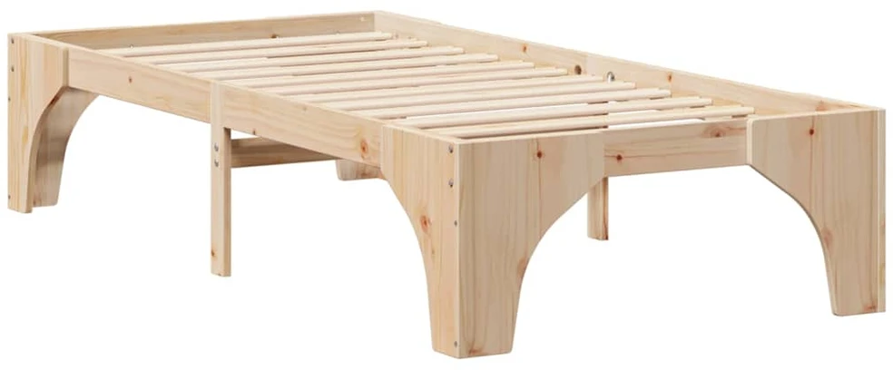 Lova Lovos rėmas Ruda 80 x 200 cm Kietos pušies mediena
