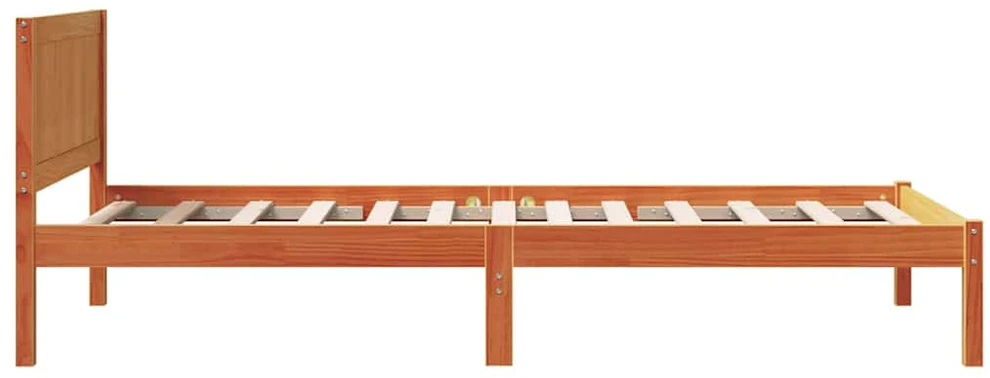Lova Lovos rėmas Ruda 80 x 200 cm Pušies medienos masyvas