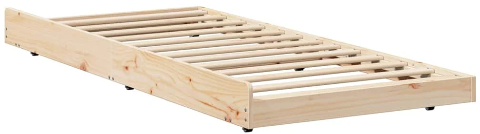 Lova Lovos rėmas Ruda 80 x 200 cm Pušies medienos masyvas