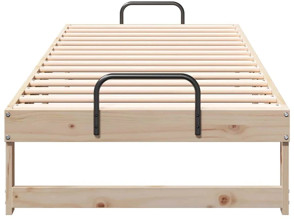 Lova Lovos rėmas Ruda 80 x 210 cm Kietos pušies mediena