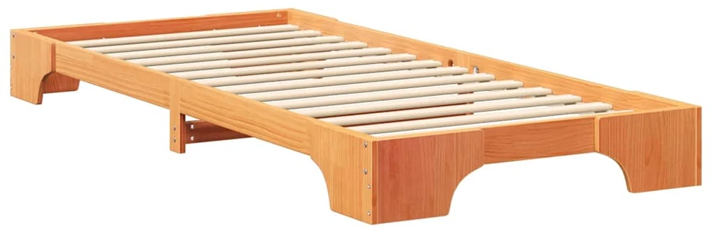 Lova Lovos rėmas Ruda 80 x 210 cm Kietos pušies mediena